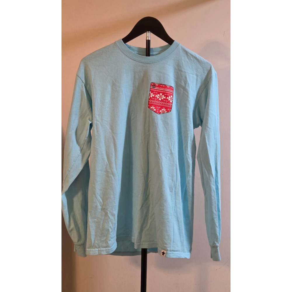 Simply Southern Let It Snow Long-Sleeve T-Shirt Women's Size Medium Snowman